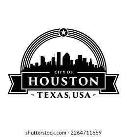 Logo de Houston, Texas. Vector e ilustración.