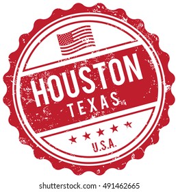 Houston Texas stamp