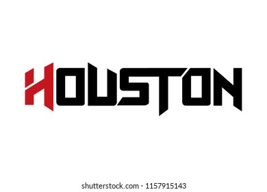 Houston typography design vector, for t-shirt, poster and other uses