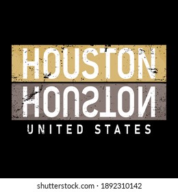 Vector de diseño tipográfico de Houston para camisetas, afiches y otros usos
