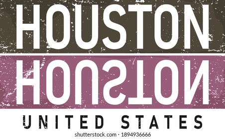 Houston typography design vector, for t-shirt, poster and other uses