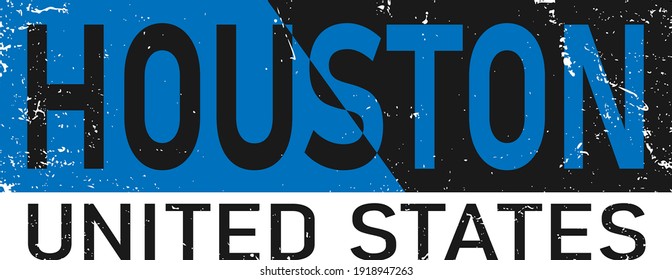 Houston typography design vector, for t-shirt, poster and other uses