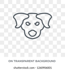 Hovawart dog icon. Trendy flat vector Hovawart dog icon on transparent background from dogs collection. High quality filled Hovawart dog symbol use for web and mobile