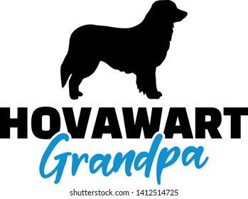 Hovawart Grandpa silhouette in black