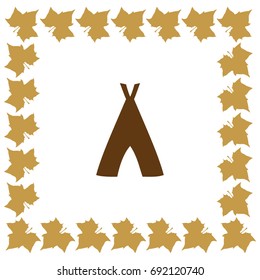 Hovel icon, hut vector illustration