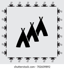 Hovel icon, hut vector illustration