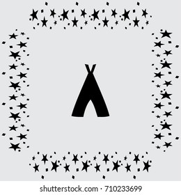 Hovel icon, hut vector illustration