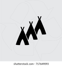 Hovel icon, hut vector illustration
