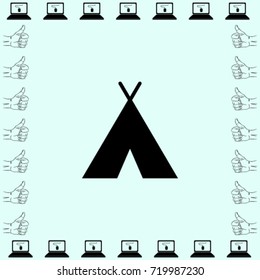 Hovel icon, hut vector illustration