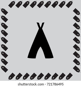 Hovel icon, hut vector illustration