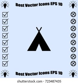 Hovel icon, hut vector illustration