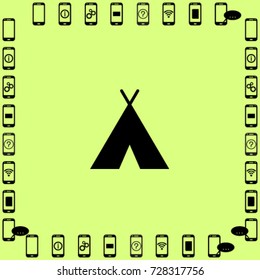 Hovel icon, hut vector illustration