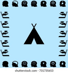 Hovel icon, hut vector illustration