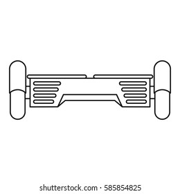 Hover board gyro pod icon. Outline illustration of hover board gyro pod vector icon for web
