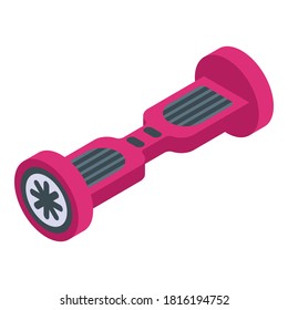 Hover board icon. Isometric of hover board vector icon for web design isolated on white background