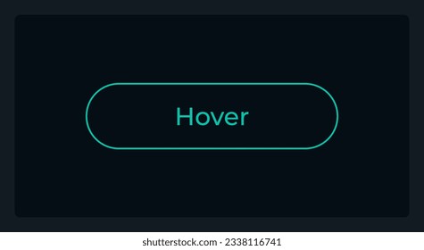 Hover sign up button state UI element template. Editable isolated vector dashboard component. Flat user interface. Visual data presentation. Web design widget for mobile application with dark theme