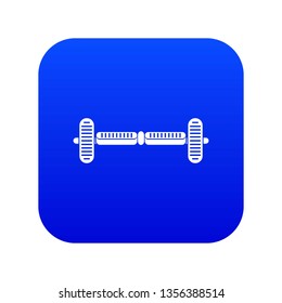 Hoverboard gyro pod icon digital blue for any design isolated on white vector illustration
