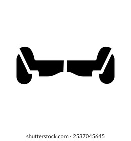 Icono de Hoverboard. color de signo de scooter de equilibrio editable