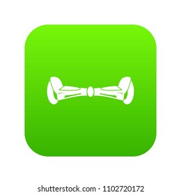 Hoverboard icon digital green for any design isolated on white vector illustration
