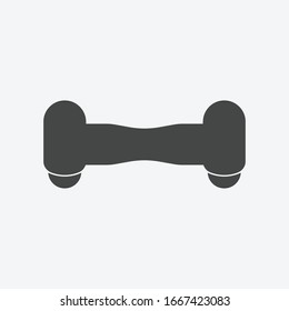 Hoverboard icon isolated on background. Self-balancing transport symbol modern, simple, vector, icon for website design, mobile app, ui. Vector Illustration