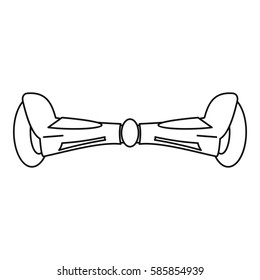 Hoverboard icon. Outline illustration of hoverboard vector icon for web