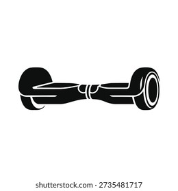 Hoverboard icon silhouette vector isolated design