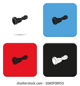 Hoverboard illustration. Electric scooter flat vector icon.