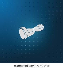 Hoverboard illustration. Electric scooter icon.