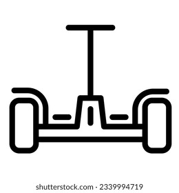 Hoverboard line icon, innovation transport symbol, self-balancing scooter vector sign on white background, Gyroscooter icon in outline style mobile concept and web design. Vector graphics