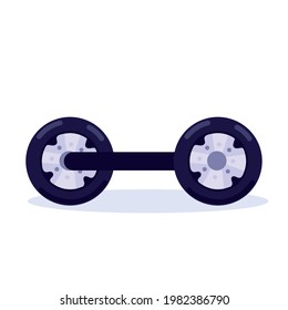 hoverboard transport icon isolated style