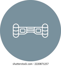 Hoverboard vector icon. Can be used for printing, mobile and web applications.