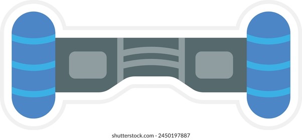 Hoverboard vector icon. Can be used for printing, mobile and web applications.