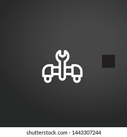 Hoverboard vector icon. Hoverboard concept stroke symbol design. Thin graphic elements vector illustration, outline pattern for your web site design, logo, UI. EPS 10.