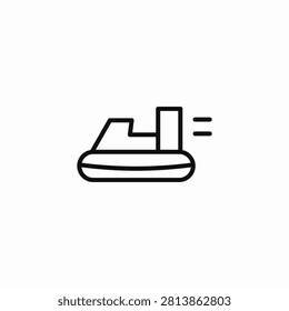 hovercraft air boat icon sign vector