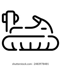 Hovercraft icon for web, app, infographic, etc