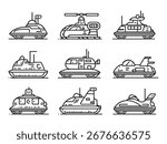 Hovercraft Versatile Amphibious Travel Water Land