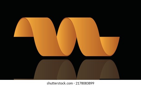 How to 3d ribbon design Illustrator Tutorial