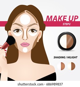 how to applying contour and highlight vector illustration