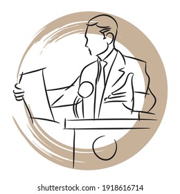 how to be confident in speaking vector art