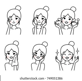 How to care for the face of the girl.