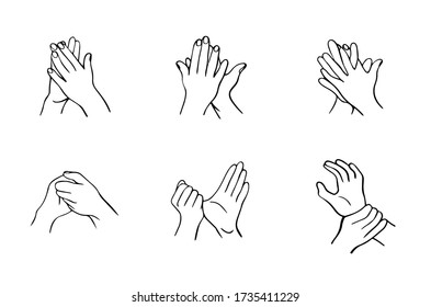 How Clean Your Hands Properly Rules Stock Vector (Royalty Free ...