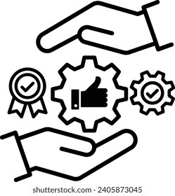 how do they do it icon benchmarking vector best practices sign