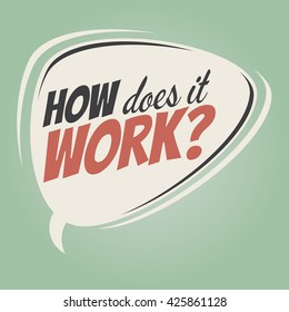 Wie funktioniert es Retro-Sprechballon?