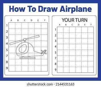 How To Draw Airplane For kids