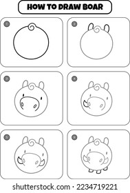 Cómo dibujar una página de dibujo paso a paso para los niños