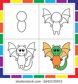 How to draw and color magical creatures for kids step by step guide to unicorns dragons fairies mermaids and castles, Learn to draw and color magical beings a fun step by step