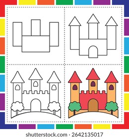 How to draw and color magical creatures for kids step by step guide to unicorns dragons fairies mermaids and castles, Learn to draw and color magical beings a fun step by step