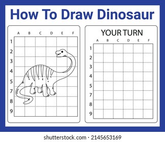 How To Draw Dinosaur For kids