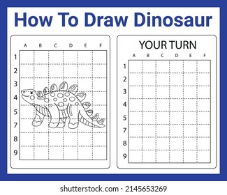How To Draw Dinosaur For kids
