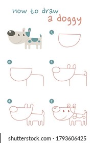 Easy Drawing Step By Step Dog : How To Draw Dogs 50 Best Dog Drawing